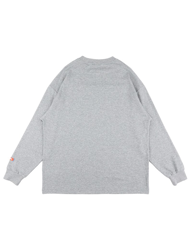 基本印花logo薄長T