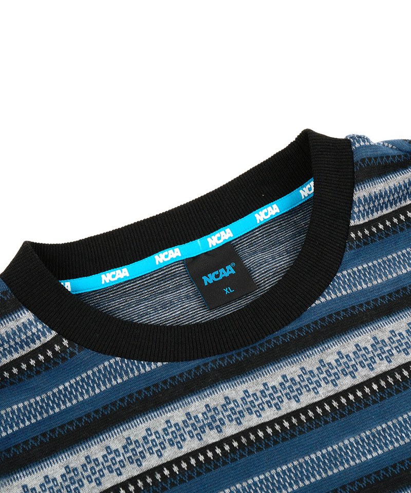 基本緹花條紋上衣