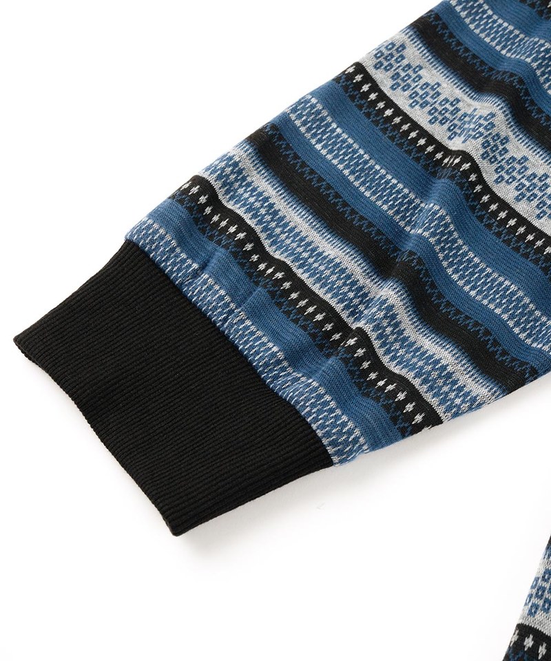 基本緹花條紋上衣