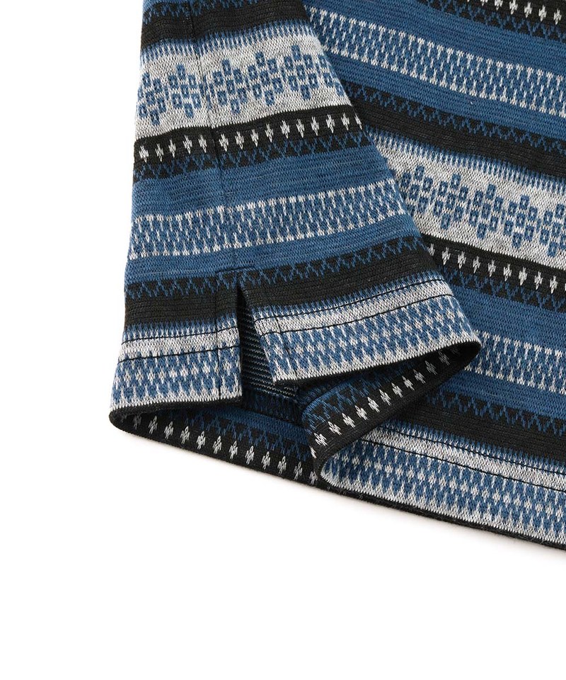 基本緹花條紋上衣