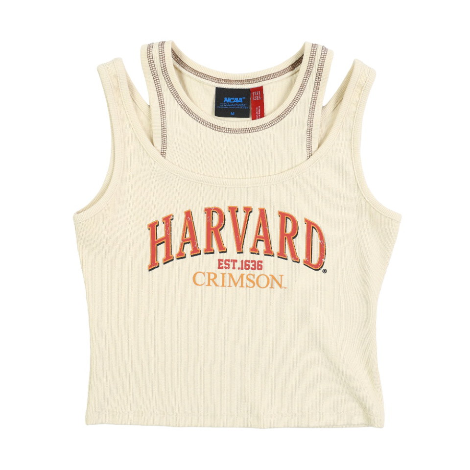 NCAA0508-262 女款假兩件印花背心_HRV
