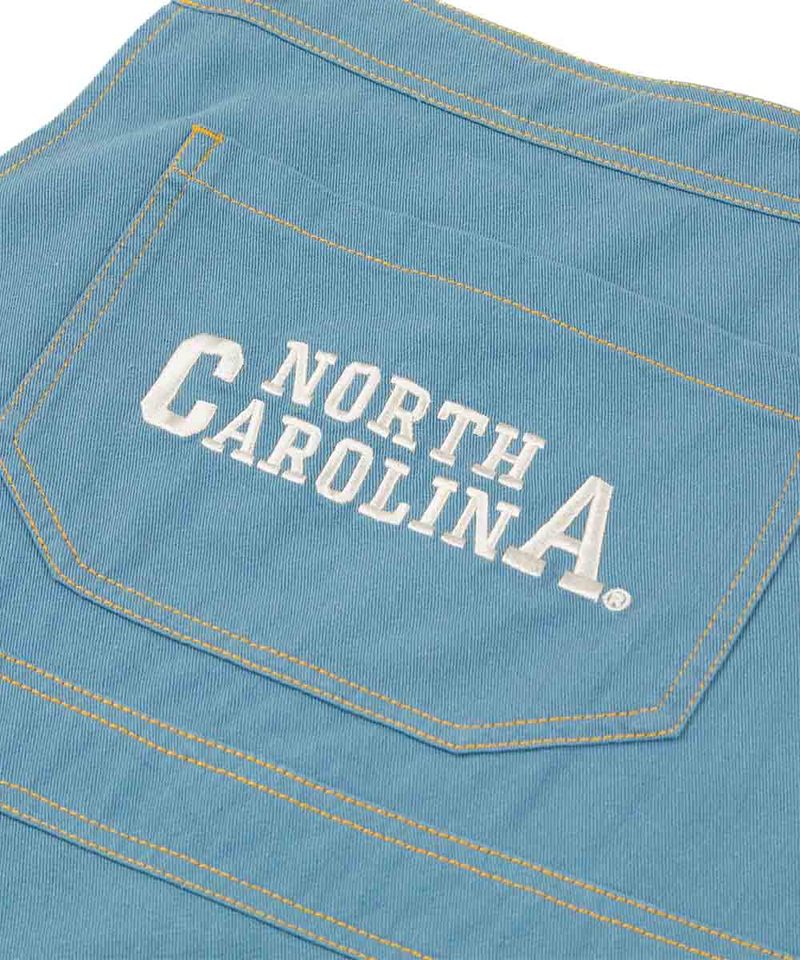 女斜紋口袋吊帶裙