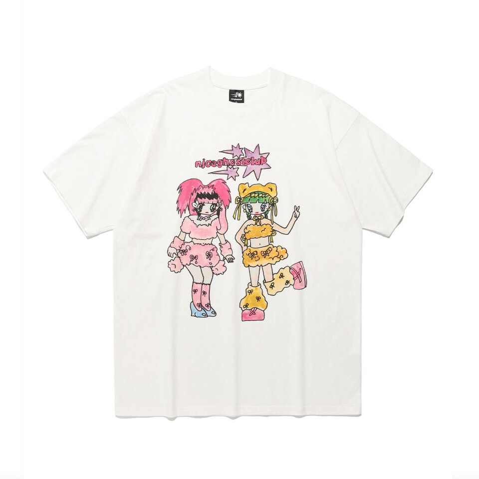 NGC0103-261 女孩圖像上衣 GHOSTSOULGIRL RABBIT BEAR BIG BIG TEE