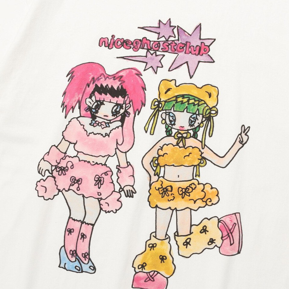 NGC0103-261 女孩圖像上衣 GHOSTSOULGIRL RABBIT BEAR BIG BIG TEE