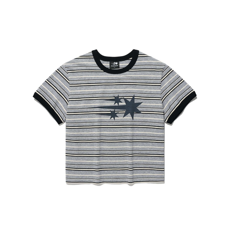 NGC0107-261 條紋星星上衣 STRIPE 3STAR BASIC RINGER TEE