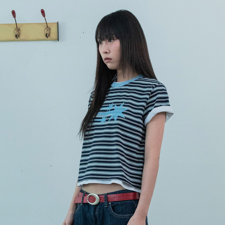 NGC0108-261 條紋星星上衣 STRIPE 3STAR BASIC TEE