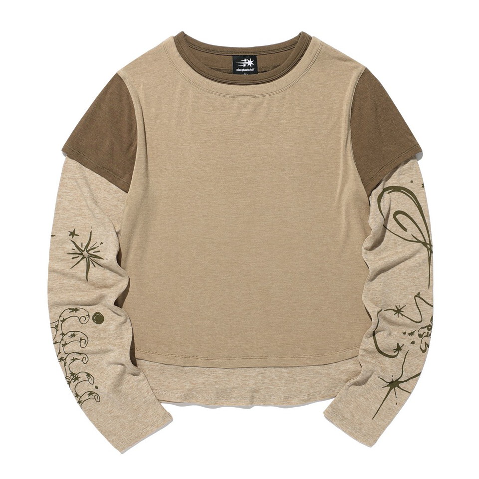 NGC0120-262 圖騰層次上衣 TATTOO LAYERED LS TEE