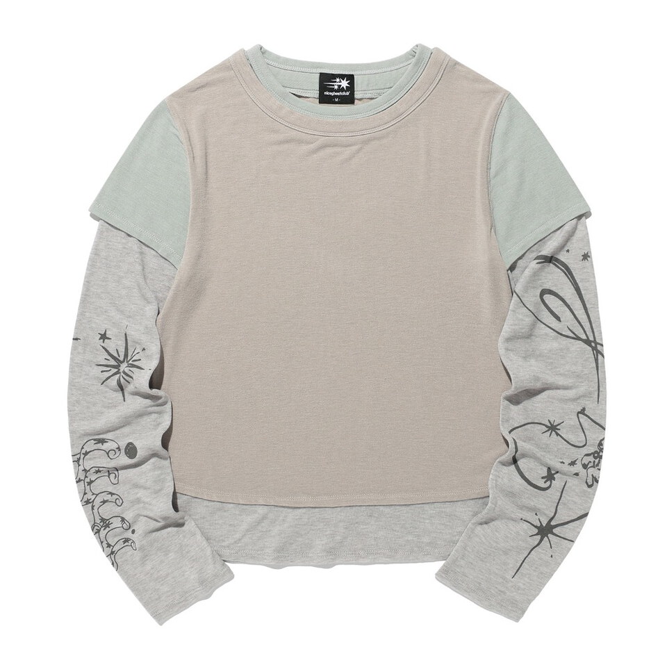 圖騰層次上衣 TATTOO LAYERED LS TEE