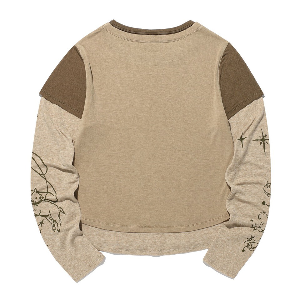 圖騰層次上衣 TATTOO LAYERED LS TEE