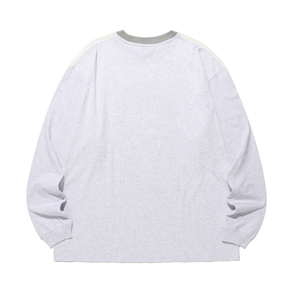 寬版撞色長TEE PINK BOY BIGBIG LS TEE
