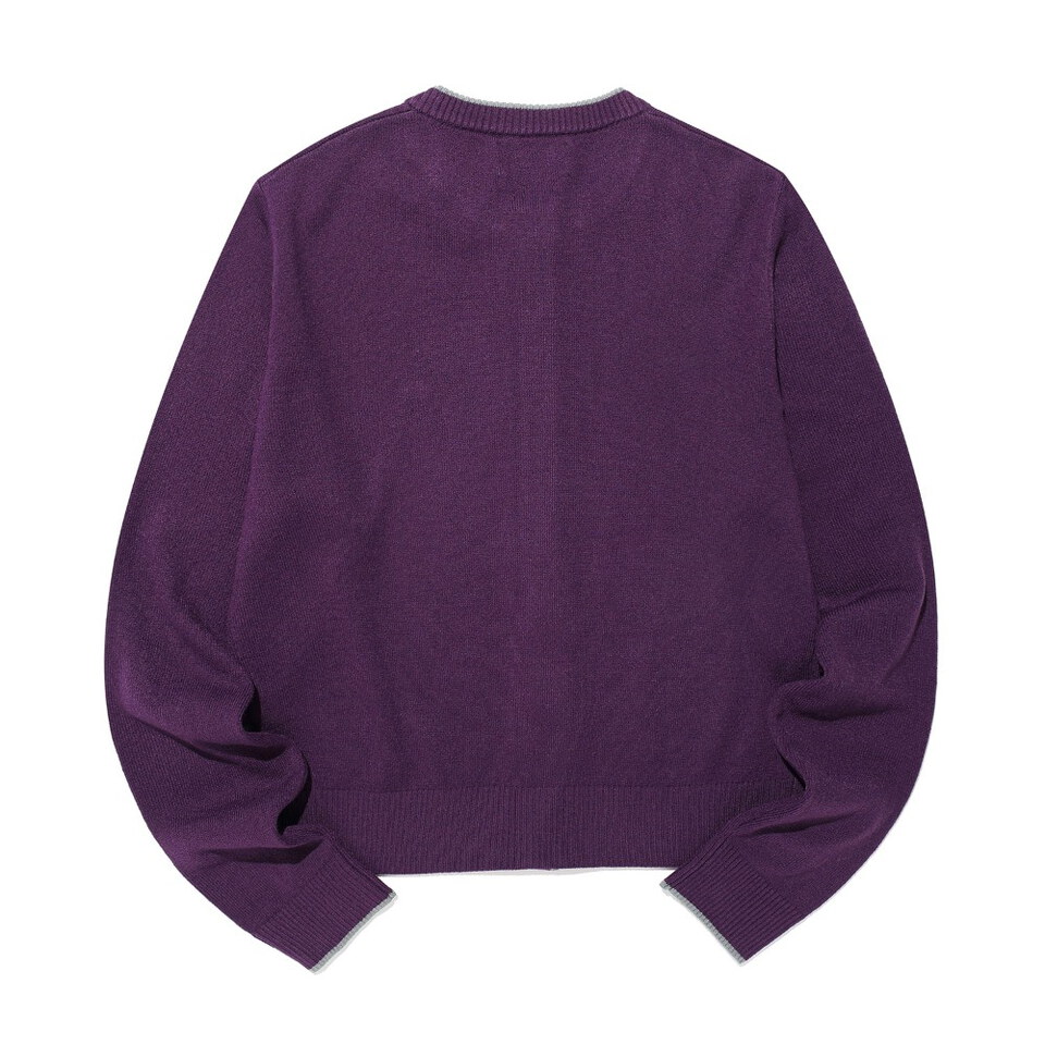 撞色針織開襟衫 TRIM LINE CARDIGAN