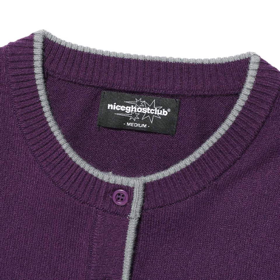 撞色針織開襟衫 TRIM LINE CARDIGAN