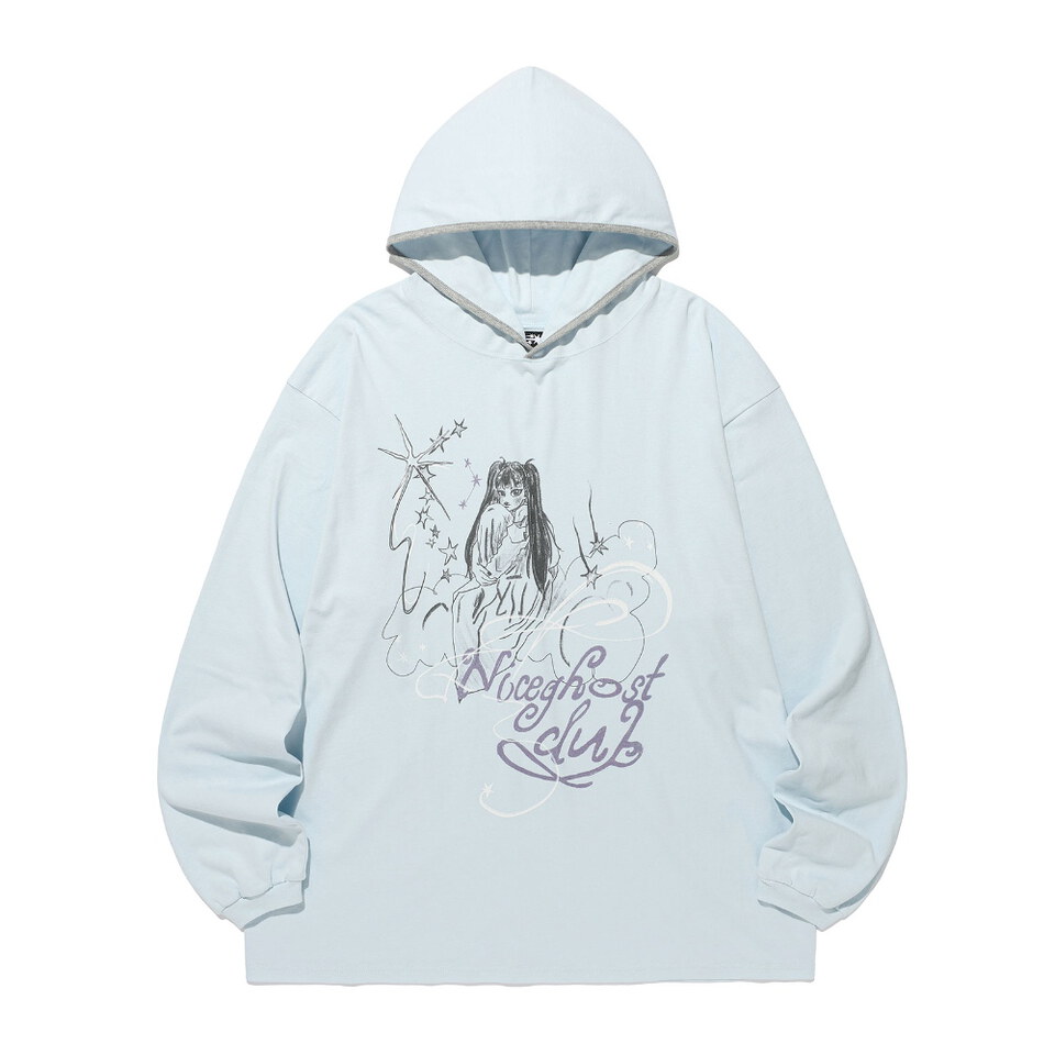 NGC0702-262 連帽長袖上衣 DREAMING GIRL BIGBIG HOODED LS TEE
