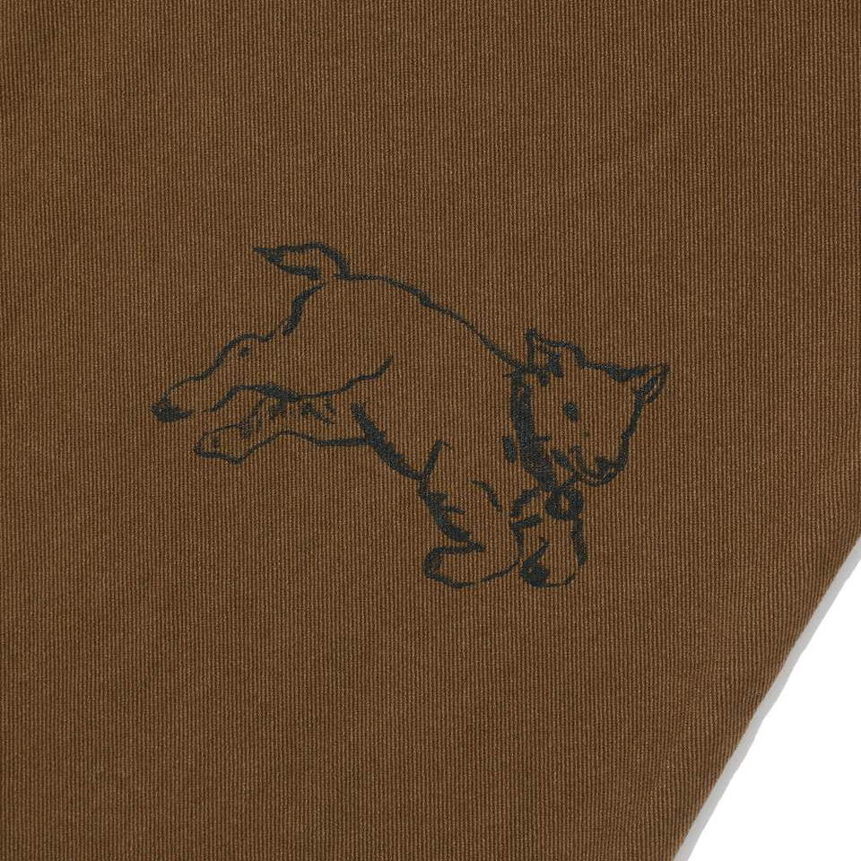 手繪圖騰水洗寬褲 DOODLE COTTON WASHED PANTS