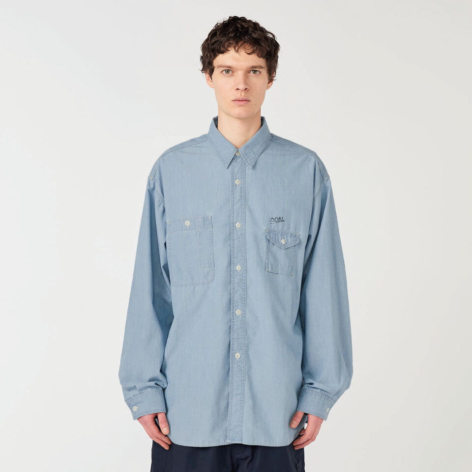寬版襯衫 Regular Collar Chambray Shirt