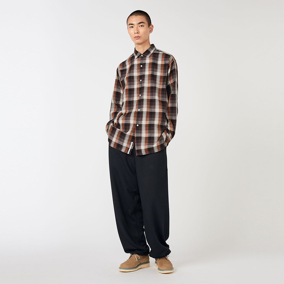 NMA0270-261 格紋襯衫 Regular Collar Wind Shirt