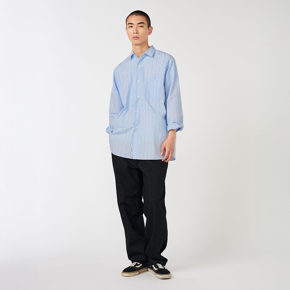 NMA0276-261 條紋襯衫 Regular Collar Stripe Wind Shirt