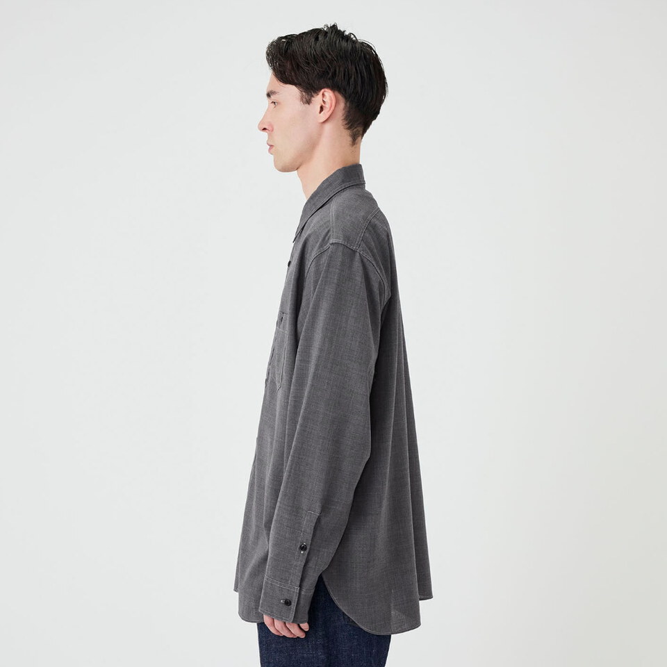 NMA0282-262 寬版口袋襯衫 Polyester Wool Field Shirt