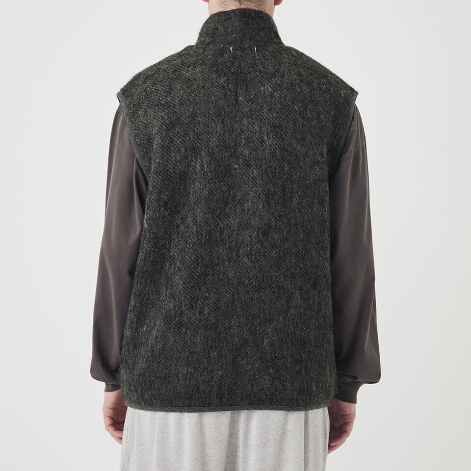 NMA0506-262 馬海毛拉鍊背心 OOAL Zip Up Mohair Vest