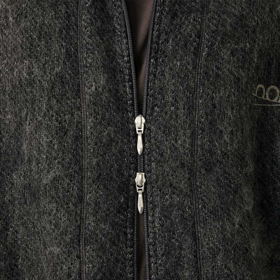 NMA0506-262 馬海毛拉鍊背心 OOAL Zip Up Mohair Vest