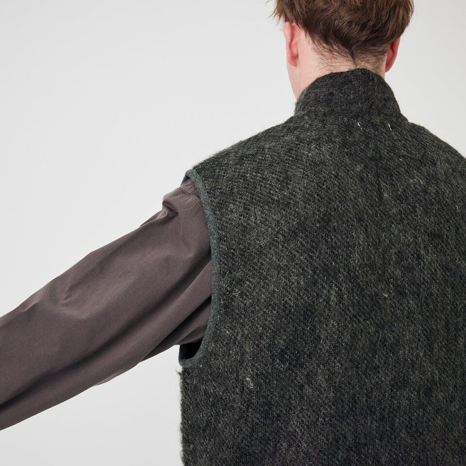 NMA0506-262 馬海毛拉鍊背心 OOAL Zip Up Mohair Vest