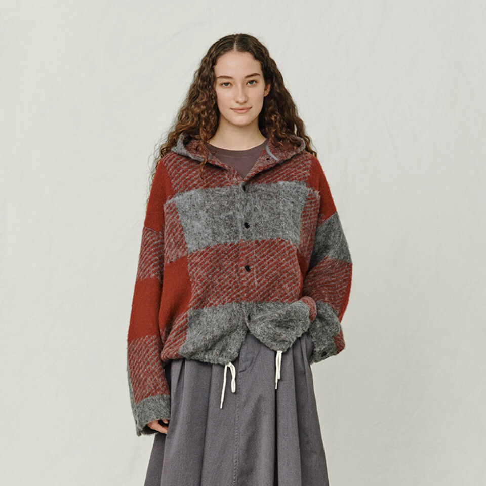 NMA0711-262 馬海毛連帽外套 OOAL Mohair Hooded Jacket