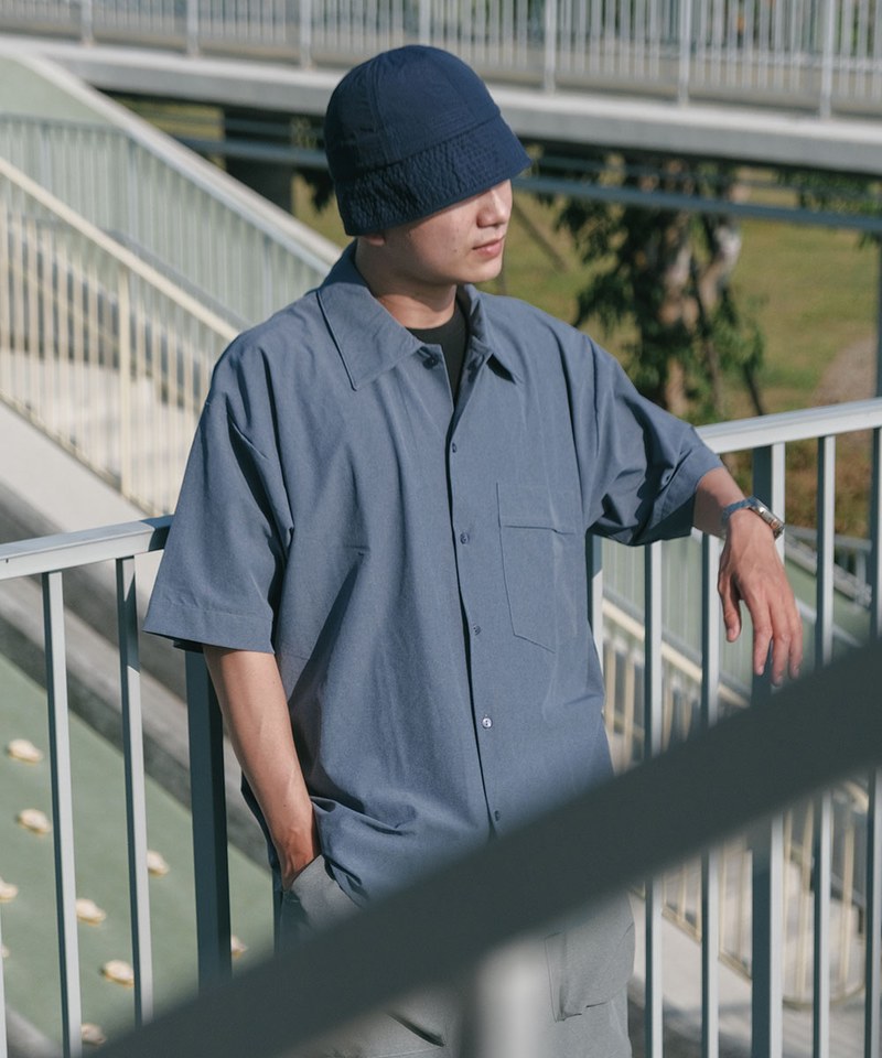 吸濕排汗六分袖寬鬆襯衫