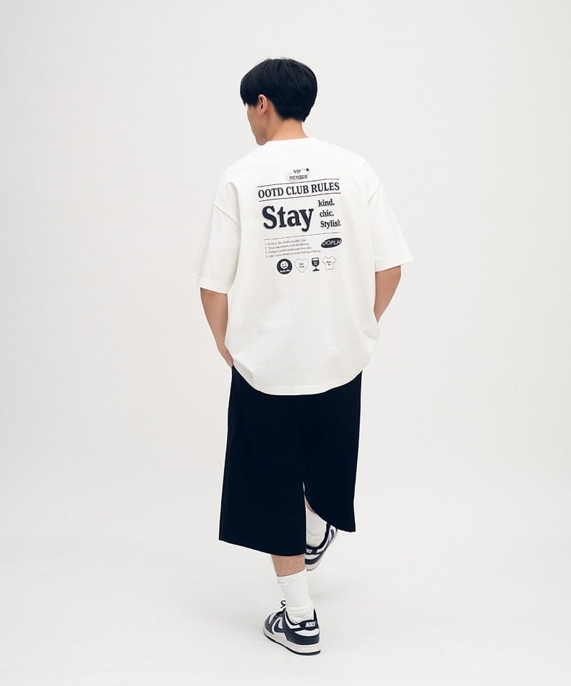 OPM0118-252 OOTD CLUB守則TEE