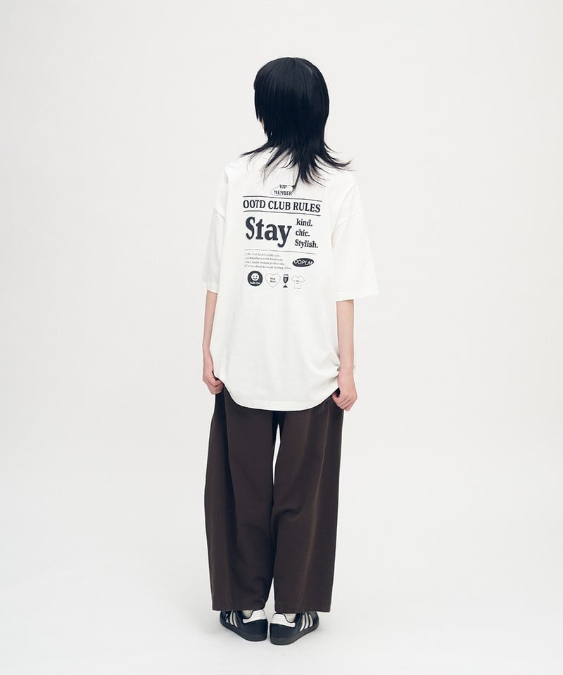 OPM0118-252 OOTD CLUB守則TEE