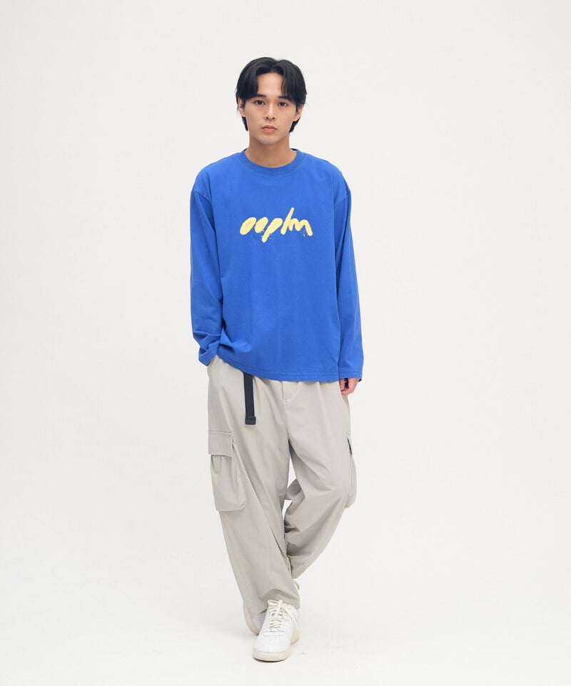OPM0120-252 噴漆LOGO洗舊感長TEE