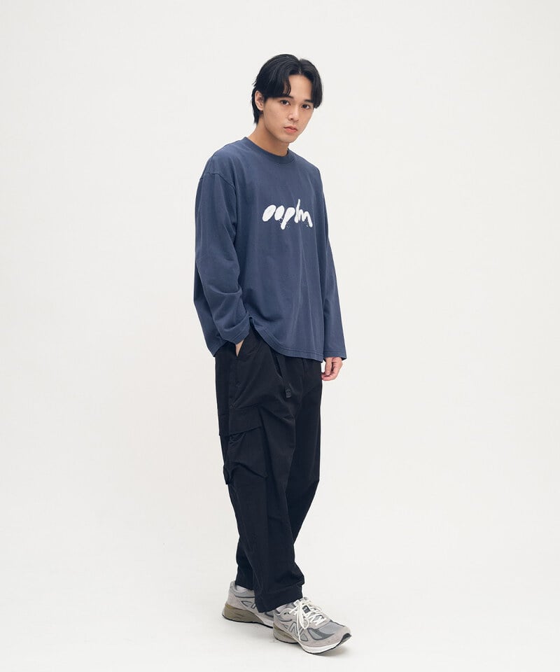 OPM0120-252 噴漆LOGO洗舊感長TEE