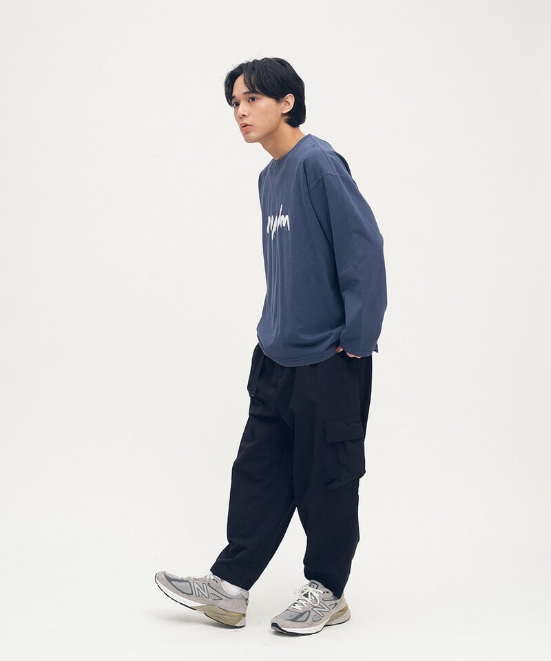 OPM0120-252 噴漆LOGO洗舊感長TEE