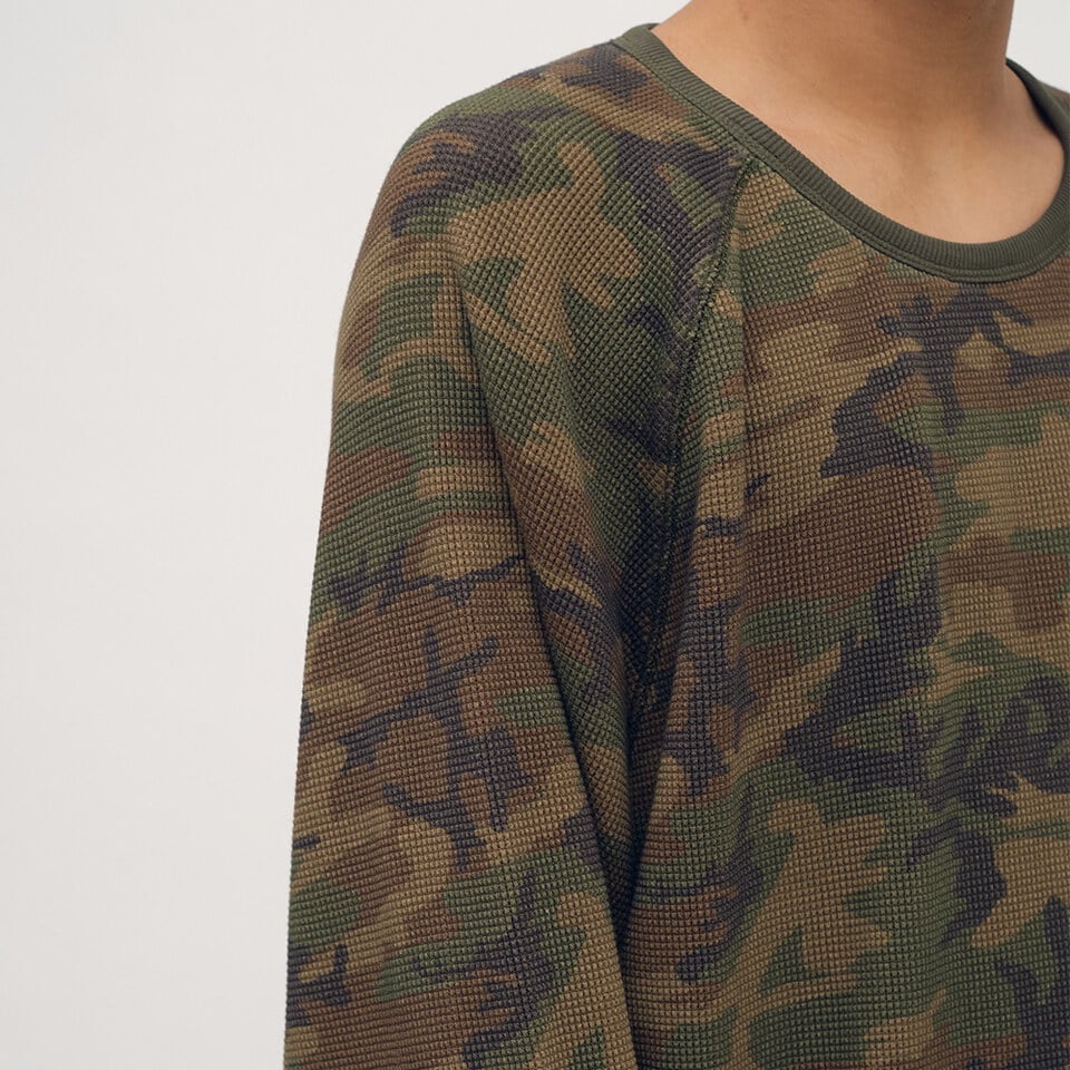 OPM0121-252 迷彩華夫格長TEE