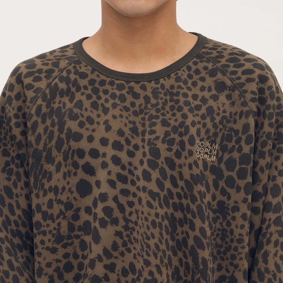 OPM0122-252 豹紋棉質長TEE