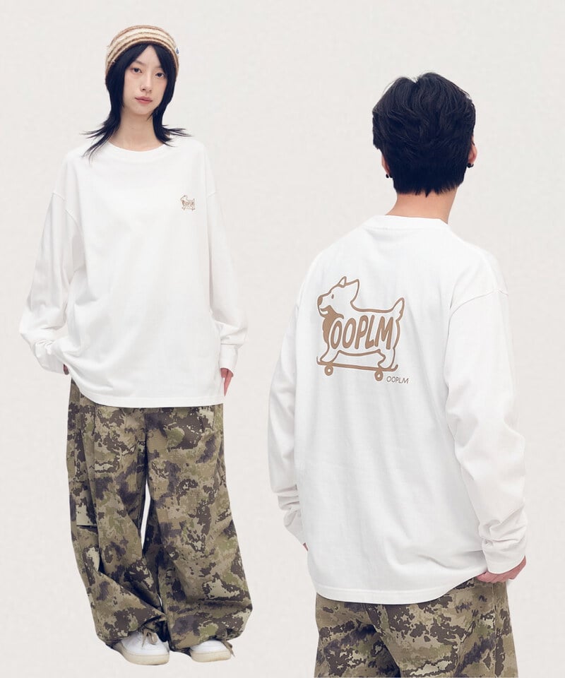 OPM0123-252 柯基狗狗滑板長TEE