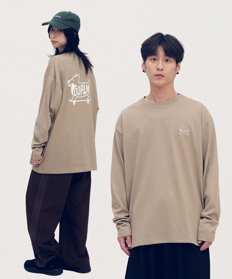 OPM0123-252 柯基狗狗滑板長TEE