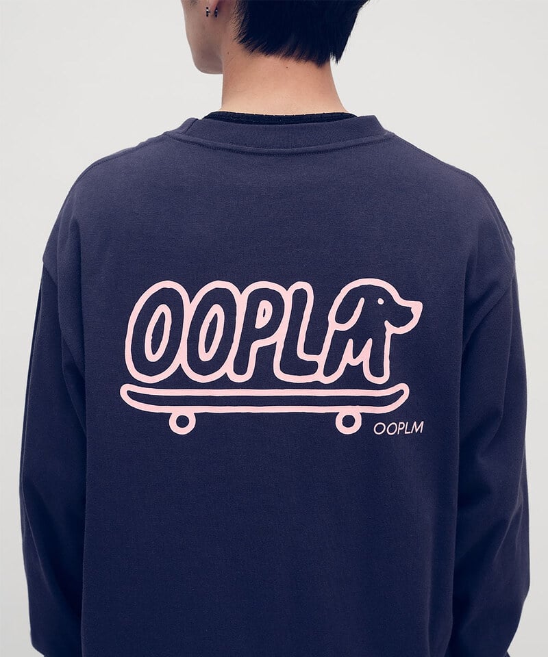 OPM0124-252 臘腸狗狗滑板長TEE