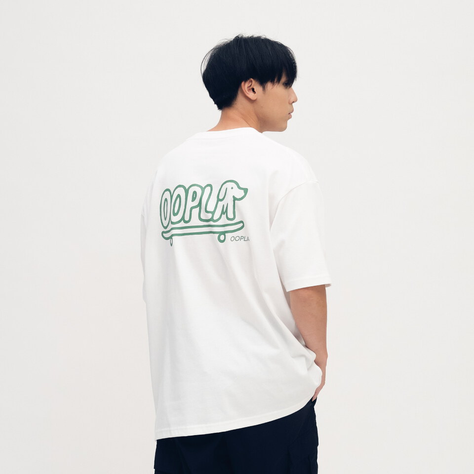 臘腸狗狗滑板短TEE