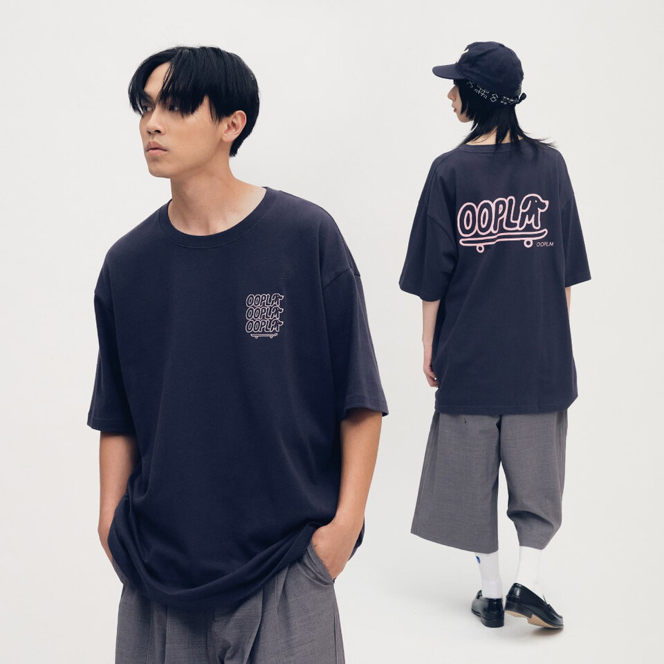 臘腸狗狗滑板短TEE