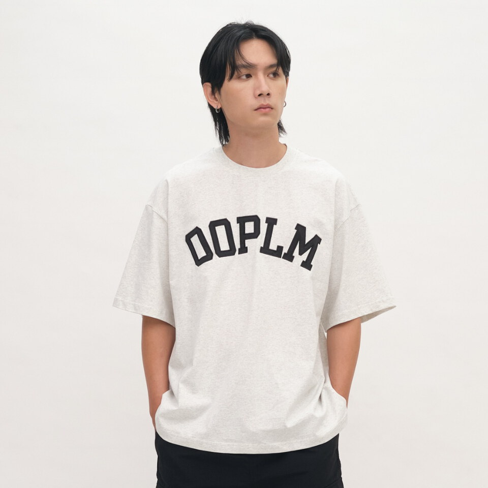 OPM0142-262 日常貼布繡文字TEE