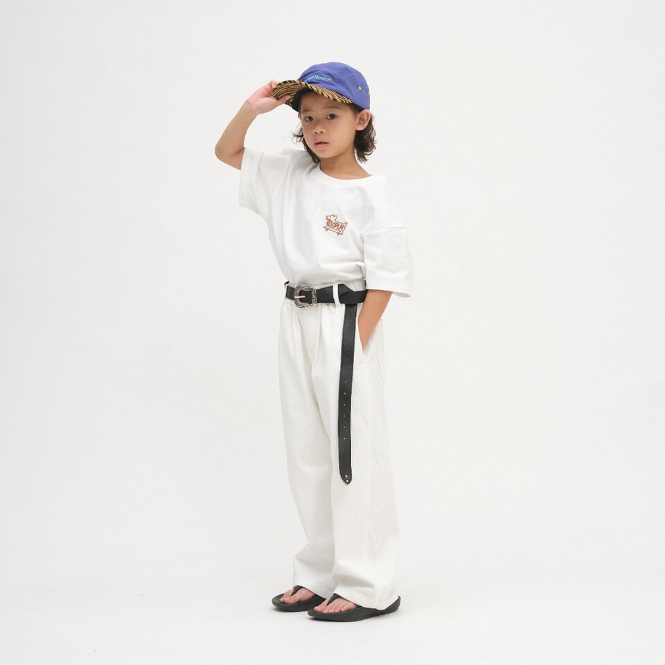 柯基狗狗滑板小童TEE
