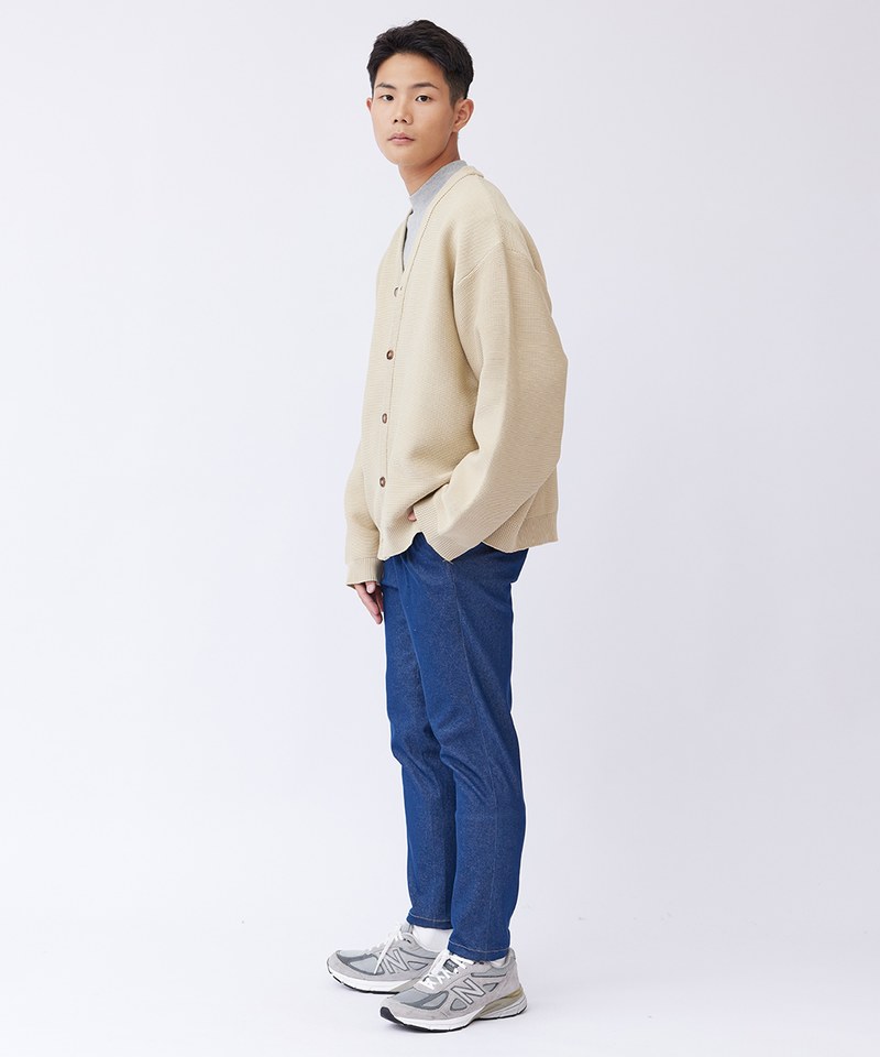 粗針織開襟外套