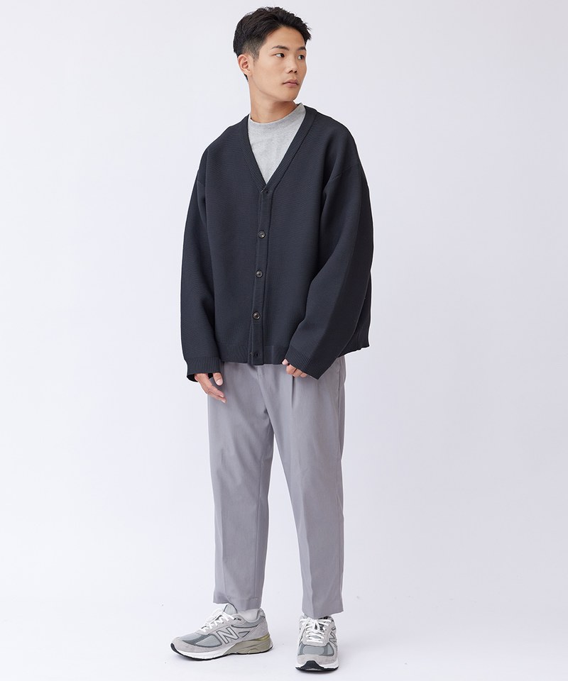粗針織開襟外套