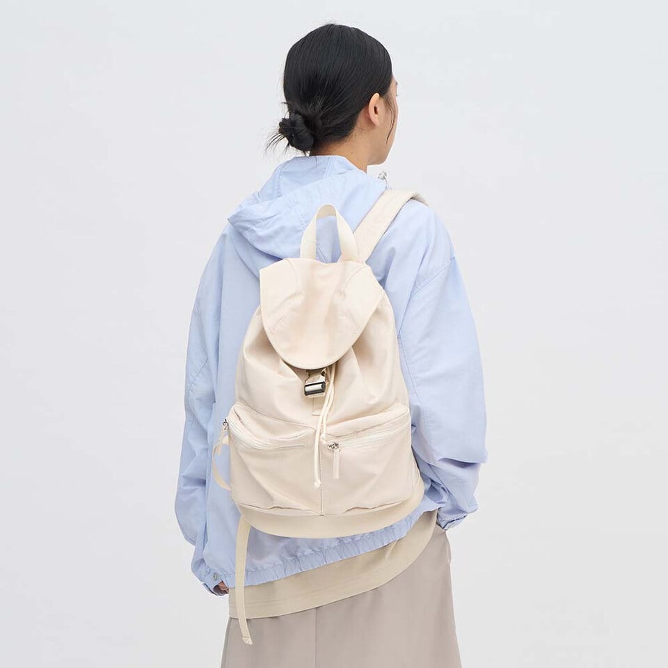 OPM3009-251 尼龍束口大口袋後背包