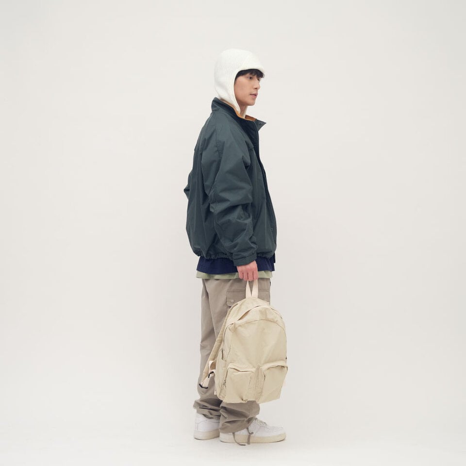 尼龍立體口袋雙肩包