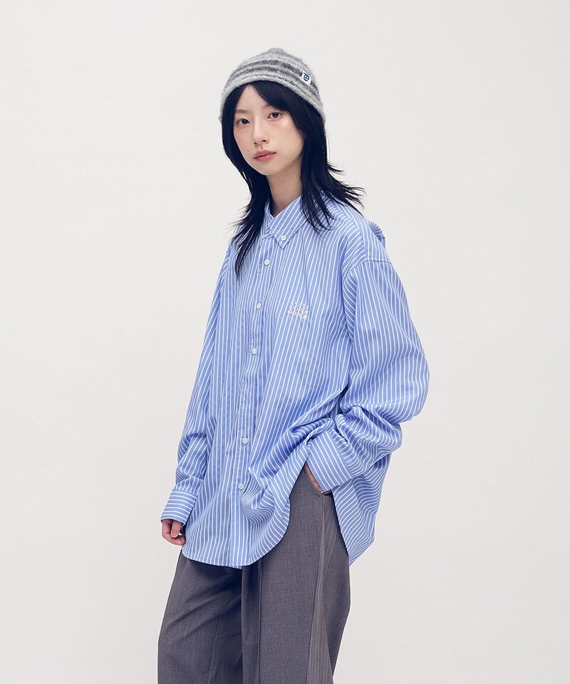 OPM3315-252 日常條紋長袖襯衫