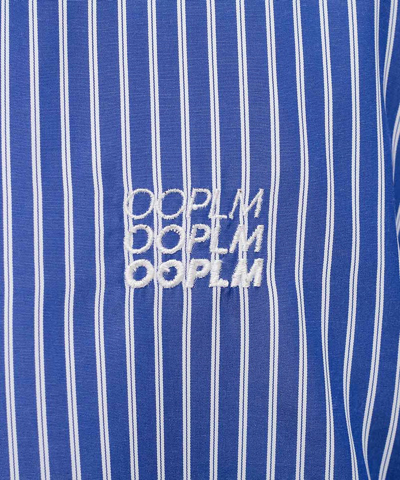 日常條紋長袖襯衫