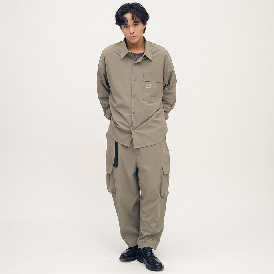 OPM3317-252 抗撕裂長袖口袋襯衫