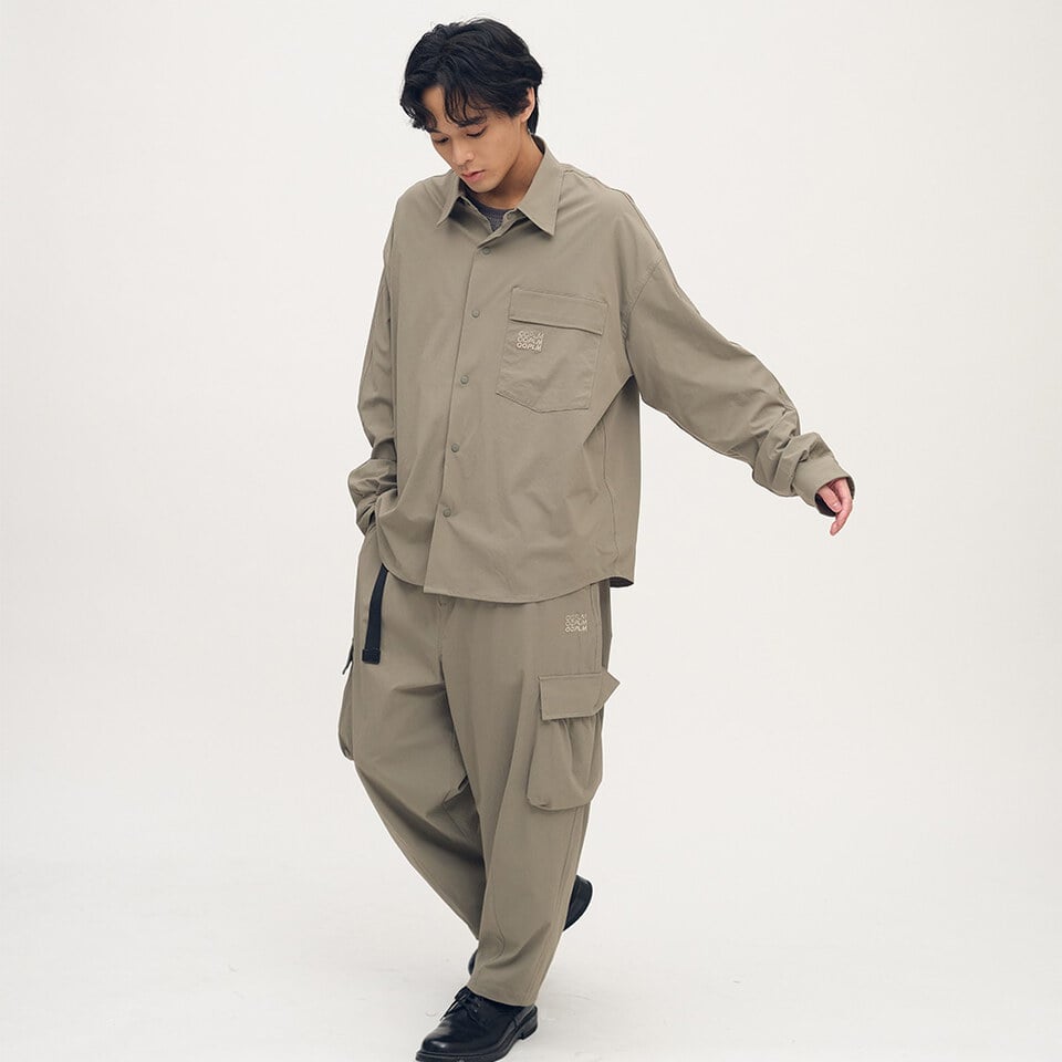 OPM3317-252 抗撕裂長袖口袋襯衫