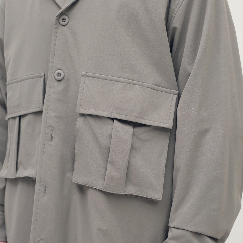 抗撕裂長袖口袋襯衫